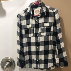 Mossimo Medium black and white flannel